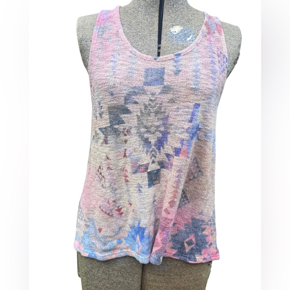 Ginger G Multicolor Aztec Tank Top